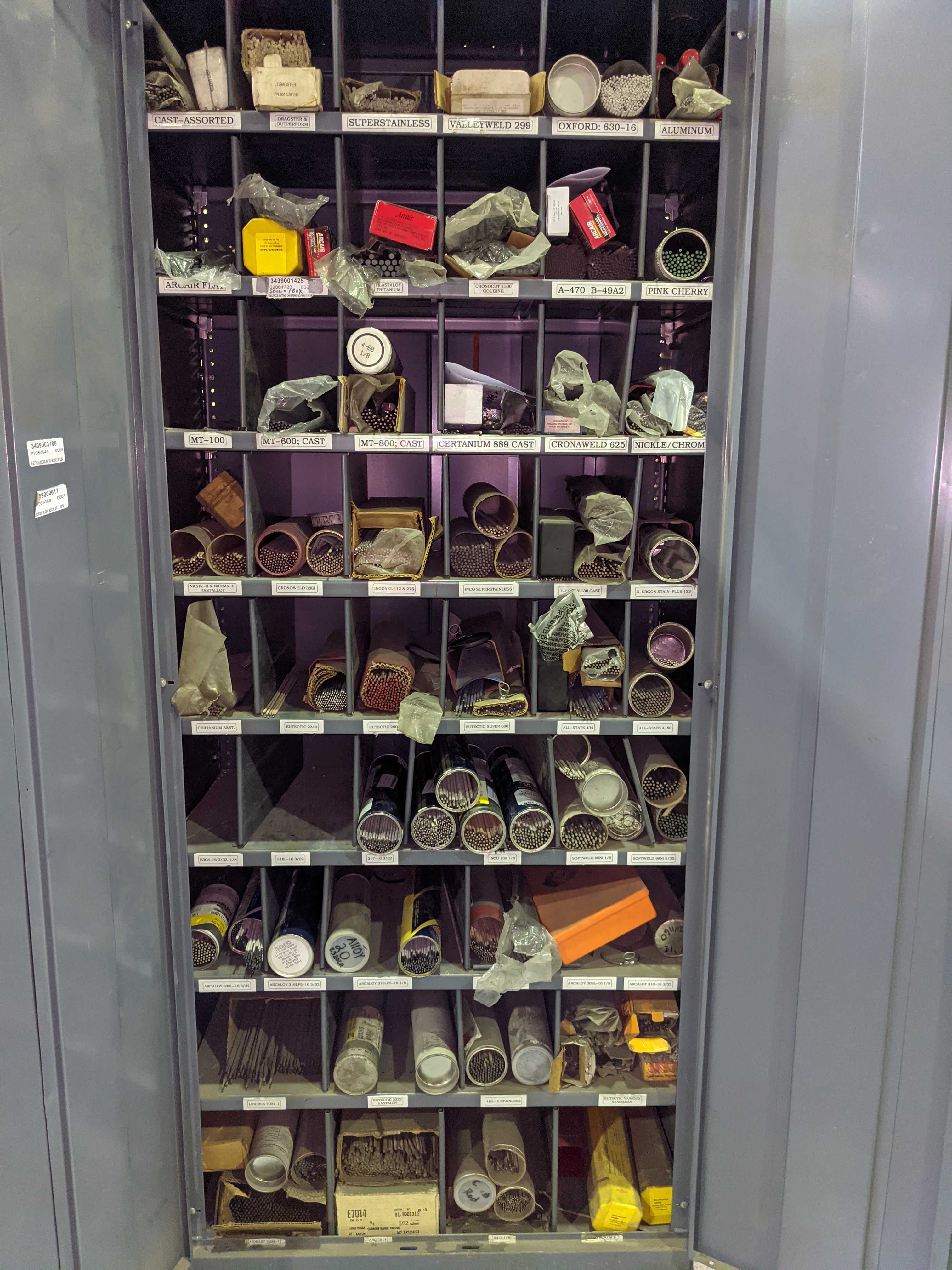 TWO CABINETS - WELDING SUPPLIES