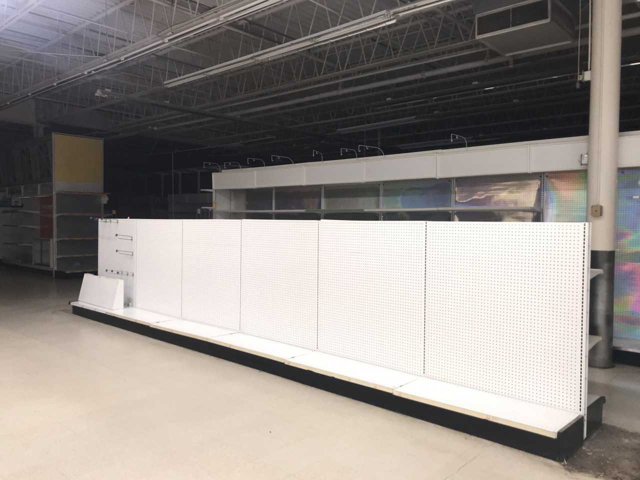 LOT OF STORE SHEVLING UNITS - TOOL STORAGE