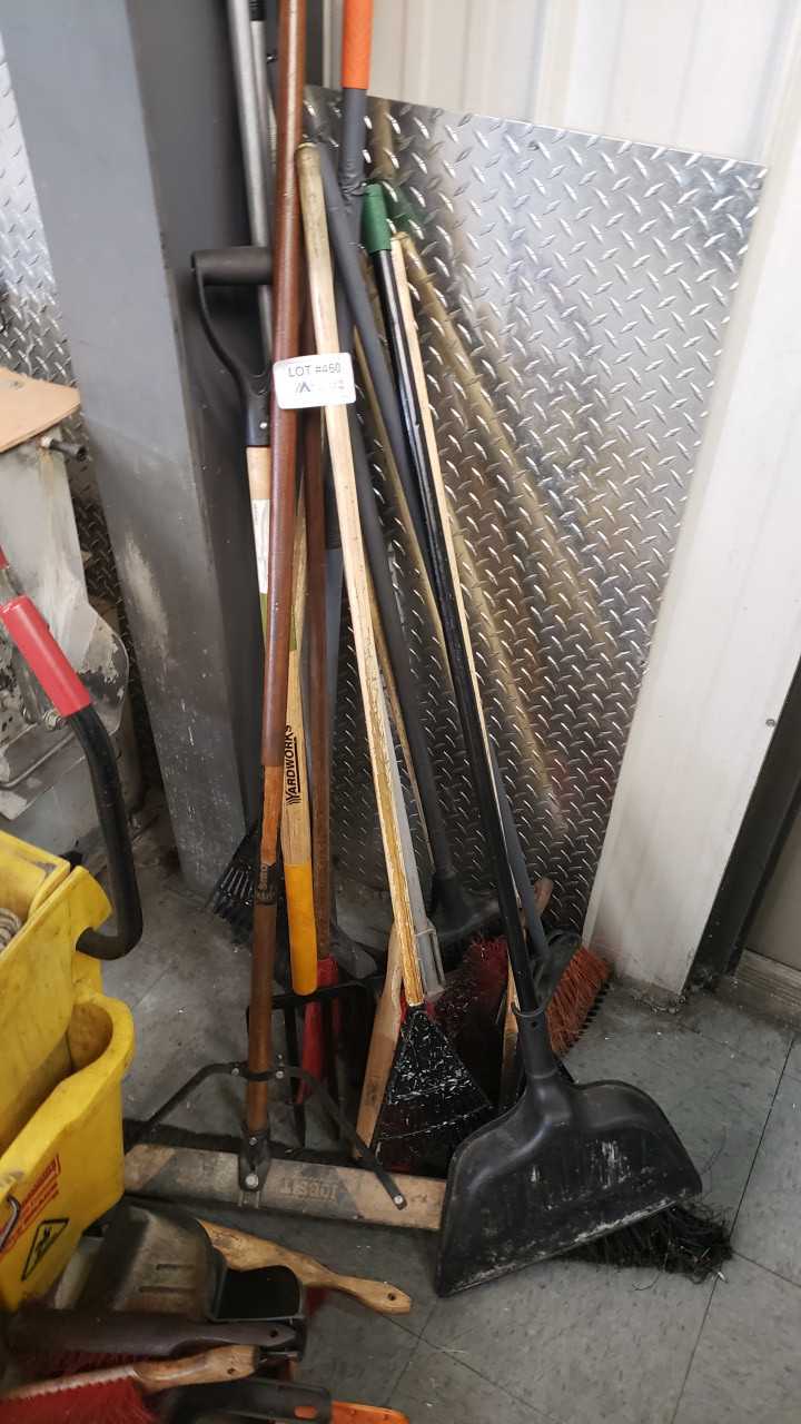 Misc Brooms, Mop Bucket W/ Mop Dust Pans - ELECTRIC POWER TOOLS