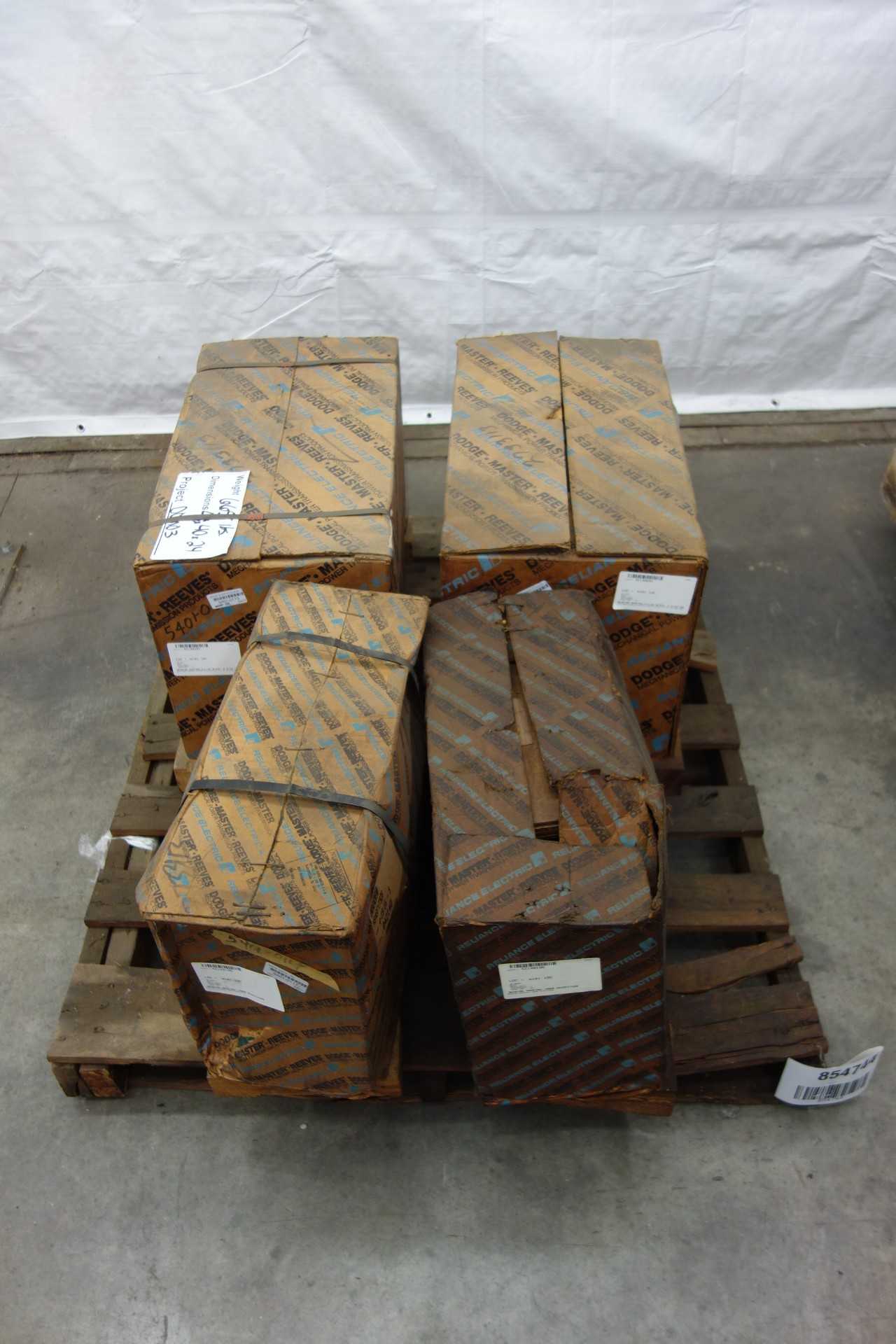 1 PALLET OF ASSORTED DODGE PILLOW BLOCK BEARING HOUSINGS - BEARINGS