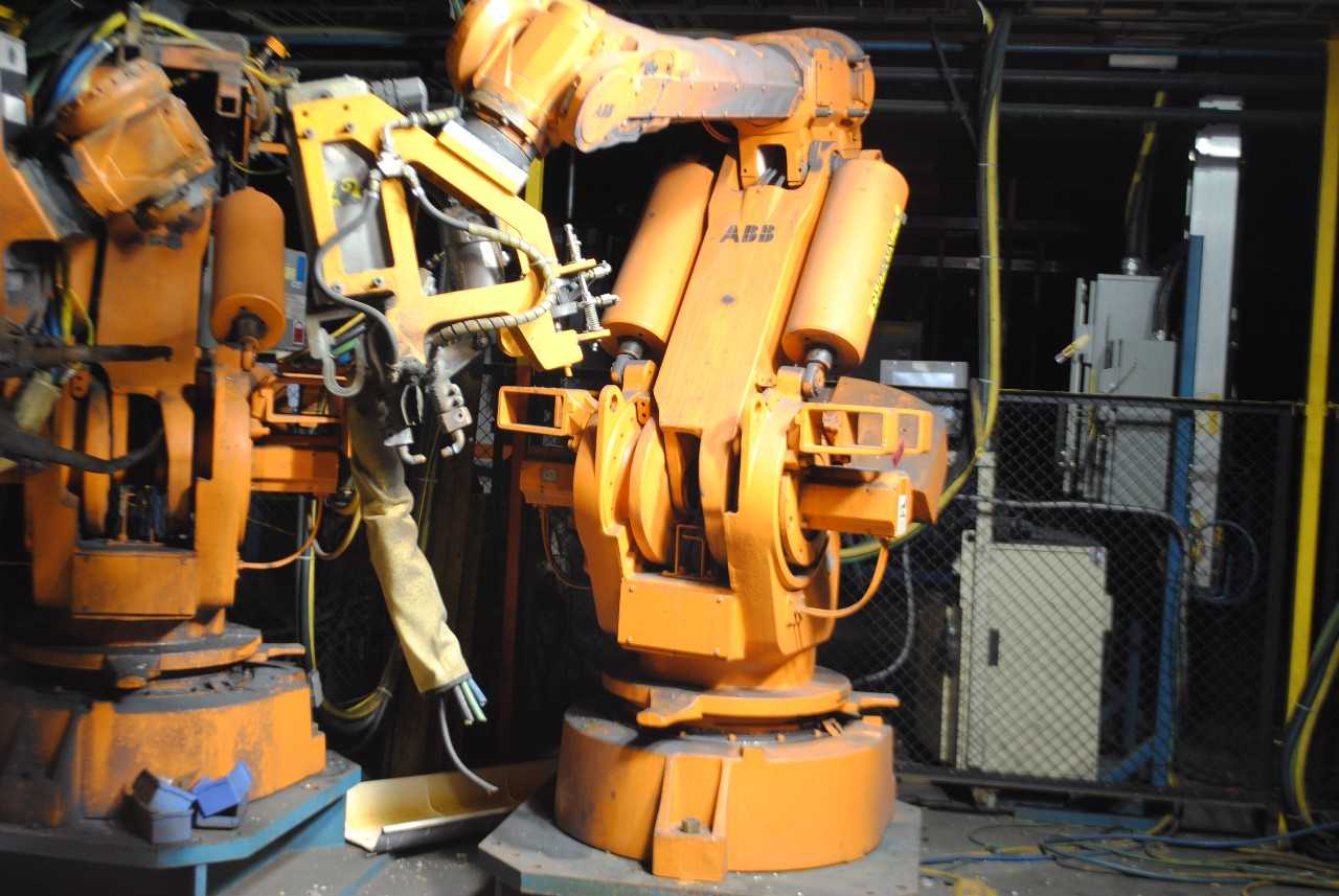 ABB IRB 6400 Industrial Robot with Welder - INDUSTRIAL ROBOTS