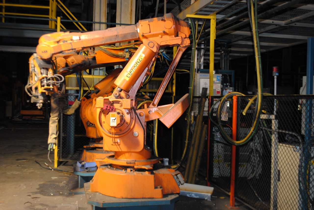 ABB IRB 6400 Industrial Robot with Welder - INDUSTRIAL ROBOTS