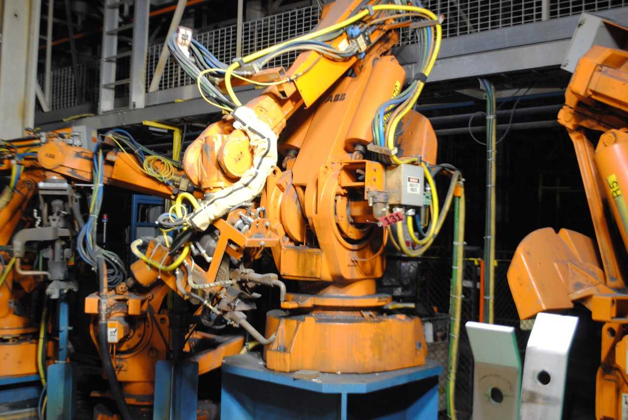 ABB IRB 6400 Industrial Robot with Welder - INDUSTRIAL ROBOTS