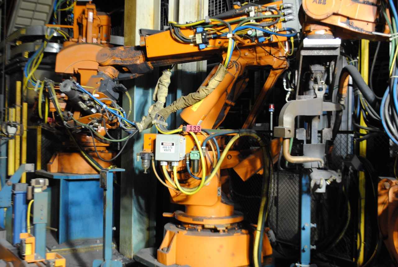 ABB IRB 6400 Industrial Robot with Welder - INDUSTRIAL ROBOTS