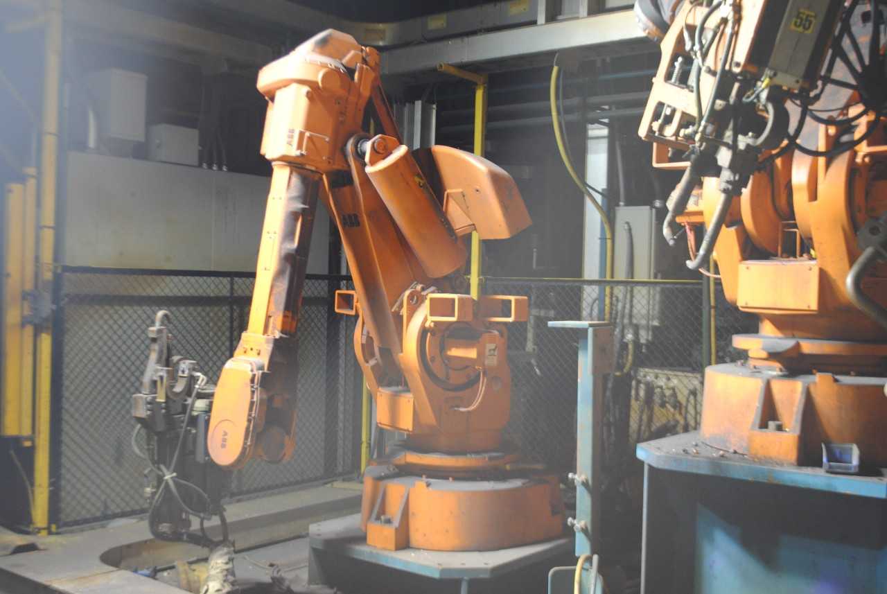 ABB IRB 6400 Industrial Robot with Welder - INDUSTRIAL ROBOTS