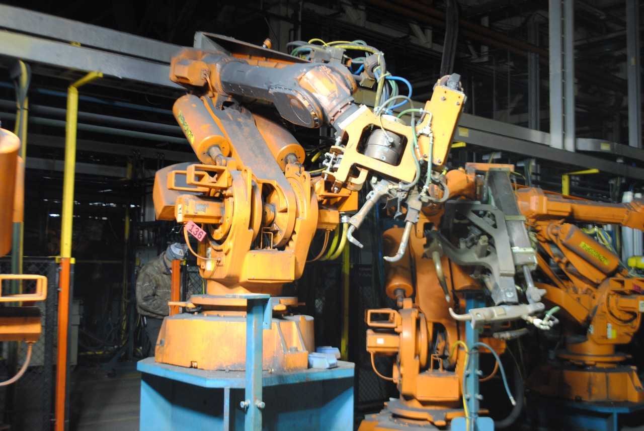 ABB IRB 6400 Industrial Robot with Welder - INDUSTRIAL ROBOTS