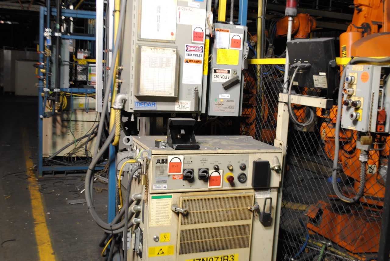 ABB IRB 6400 Industrial Robot with Welder - INDUSTRIAL ROBOTS