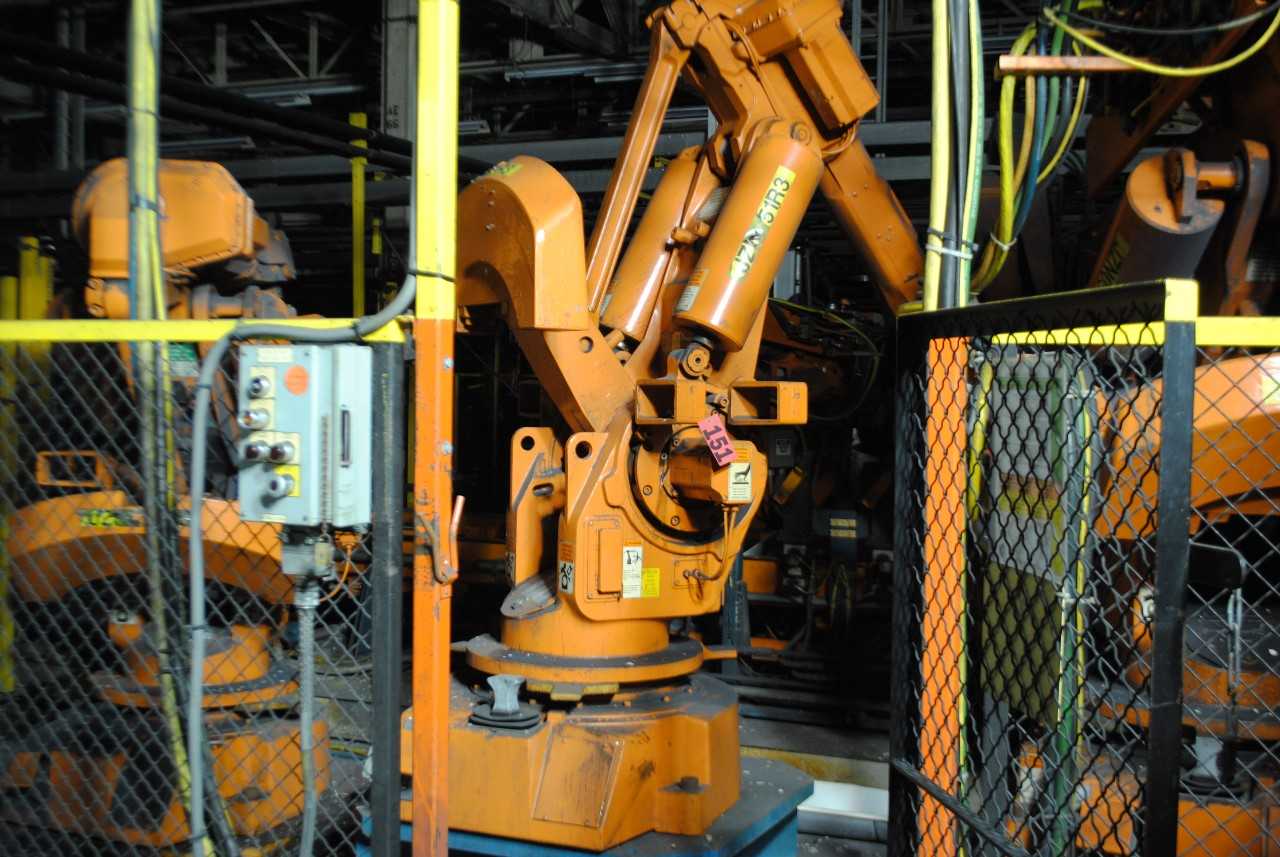 ABB IRB 6400 Industrial Robot with Welder - INDUSTRIAL ROBOTS