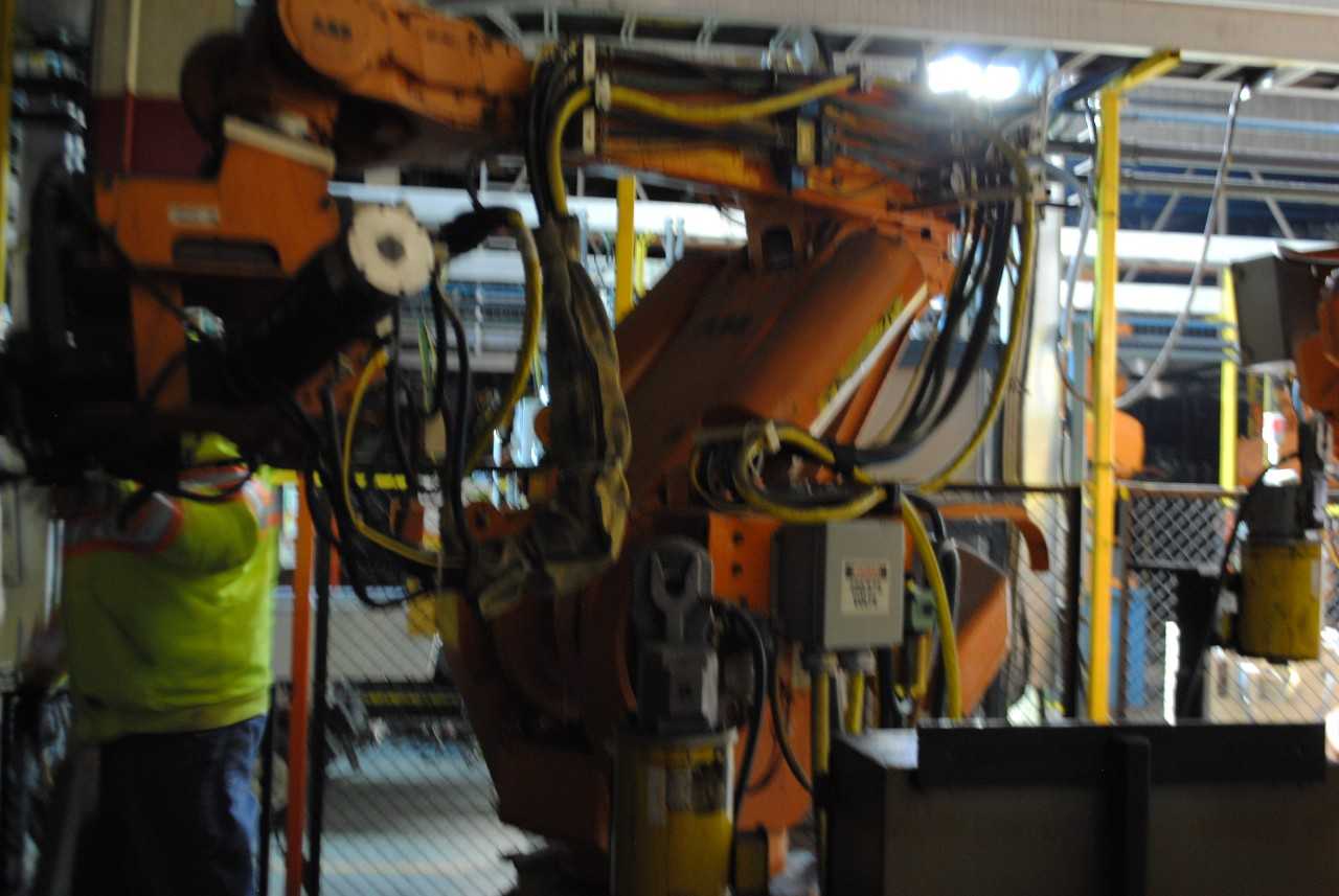 ABB IRB 6400 Industrial Robot with Welder - INDUSTRIAL ROBOTS
