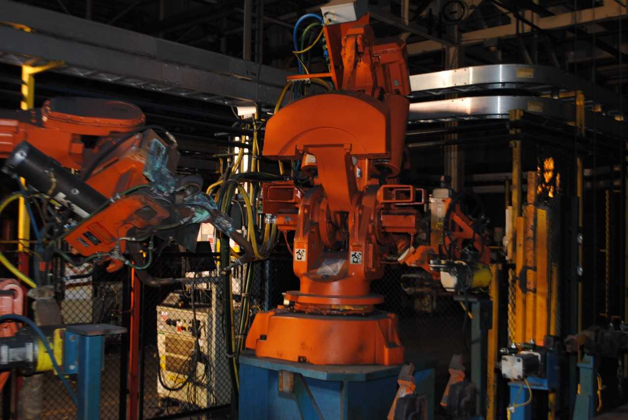 ABB IRB 6400 Industrial Robot with Welder - INDUSTRIAL ROBOTS