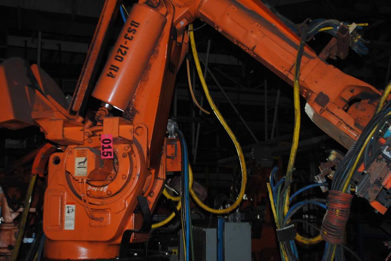 ABB IRB 6400 Industrial Robot with Welder - INDUSTRIAL ROBOTS