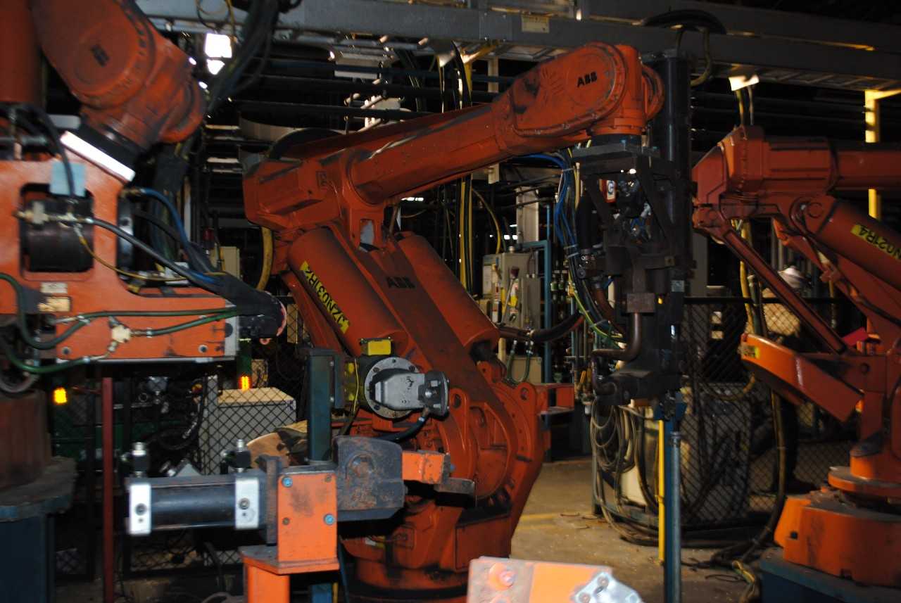 ABB IRB 6400 Industrial Robot with Welder - INDUSTRIAL ROBOTS