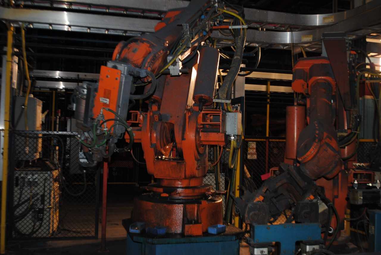 ABB IRB 6400 Industrial Robot with Welder - INDUSTRIAL ROBOTS
