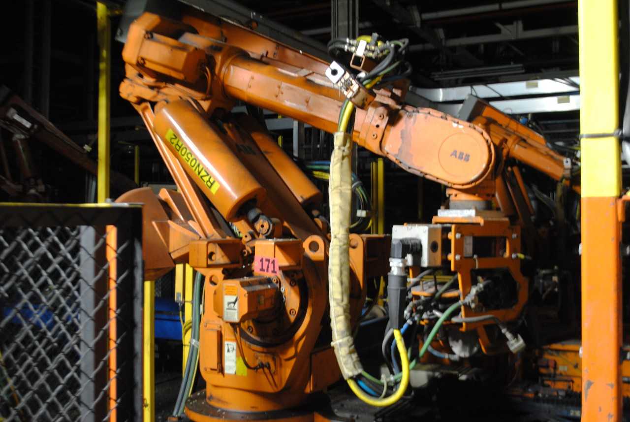 ABB IRB 6400 Industrial Robot with Welder - INDUSTRIAL ROBOTS