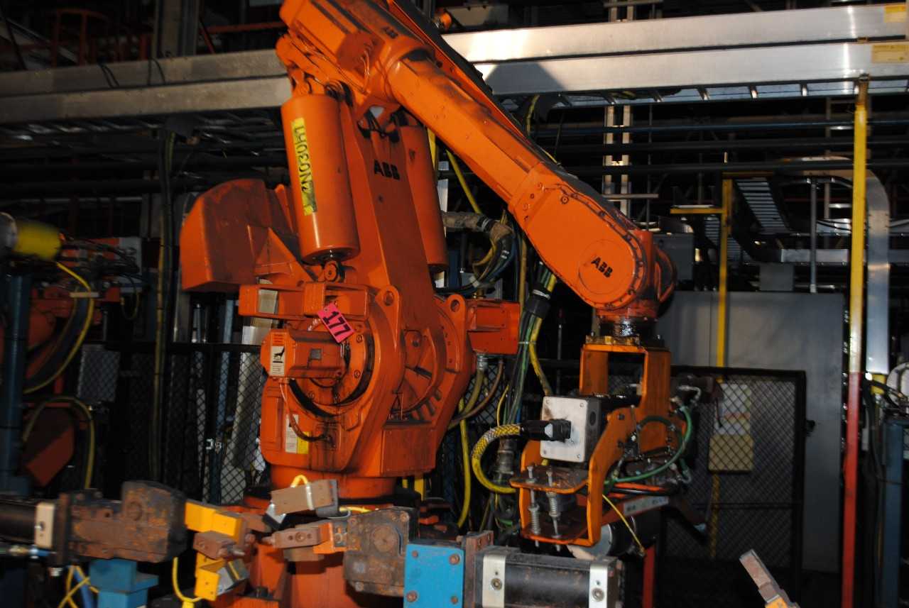 ABB IRB 6400 Industrial Robot with Welder - INDUSTRIAL ROBOTS