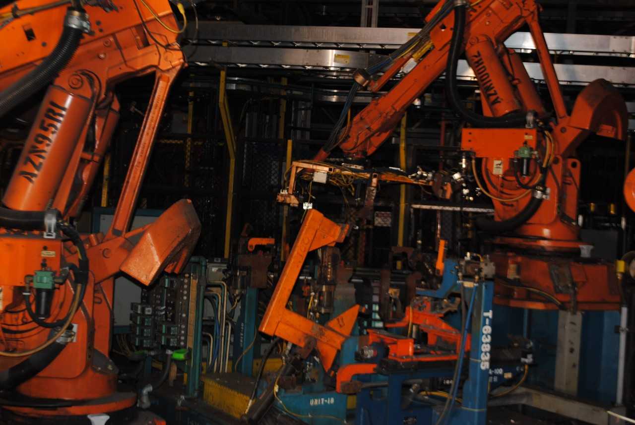 6 Count of --   ABB IRB 6400 Industrial Robots with Welder - MACHINING ACCESSORIES & TOOLING