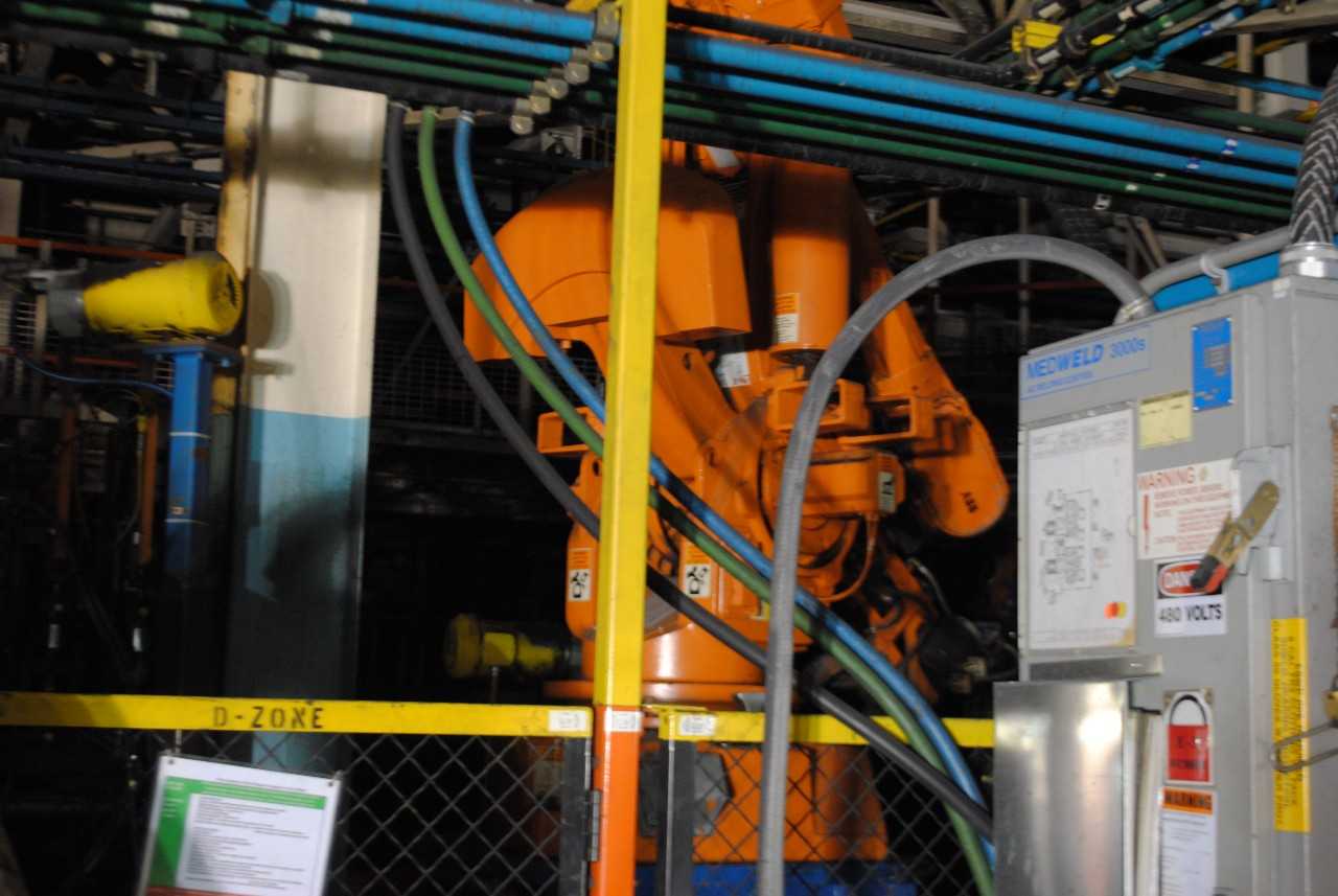 8 Count of --   ABB IRB 6400 Industrial Robots with Welder - MACHINING ACCESSORIES & TOOLING