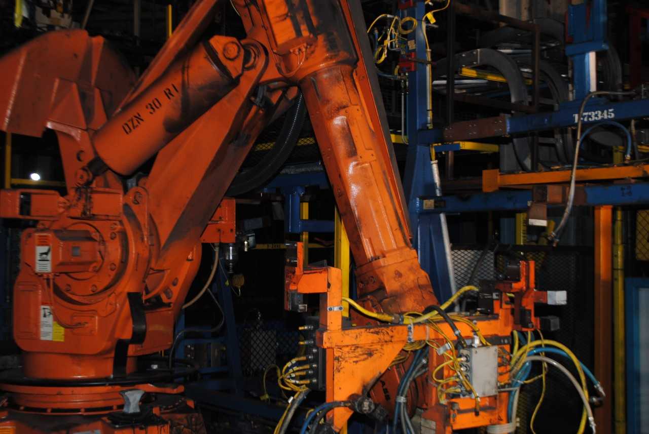 4 Count of --   ABB IRB 6400 Industrial Robots with Welder - MACHINING ACCESSORIES & TOOLING