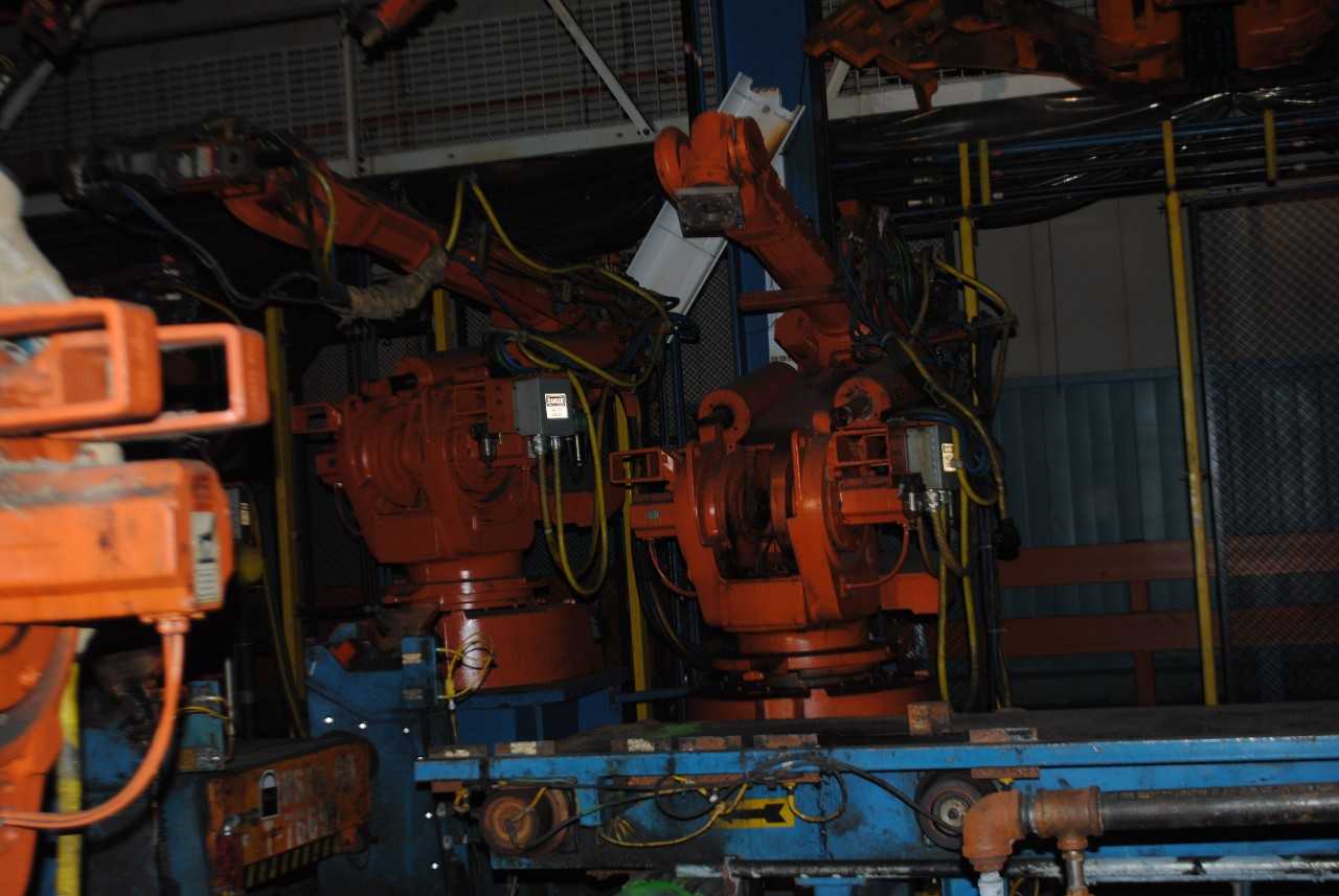 8 Count of --   ABB IRB 6400 Industrial Robots with Welder - MACHINING ACCESSORIES & TOOLING