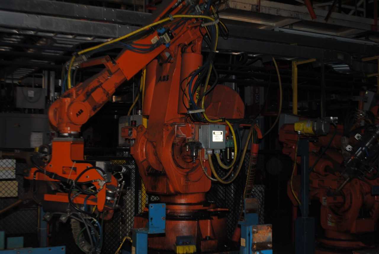 7 Count of --   ABB IRB 6400 Industrial Robots with Welder - MACHINING ACCESSORIES & TOOLING