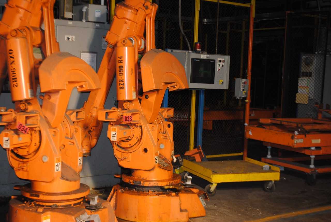 ABB IRB 6400 Industrial Robot with Welder - INDUSTRIAL ROBOTS