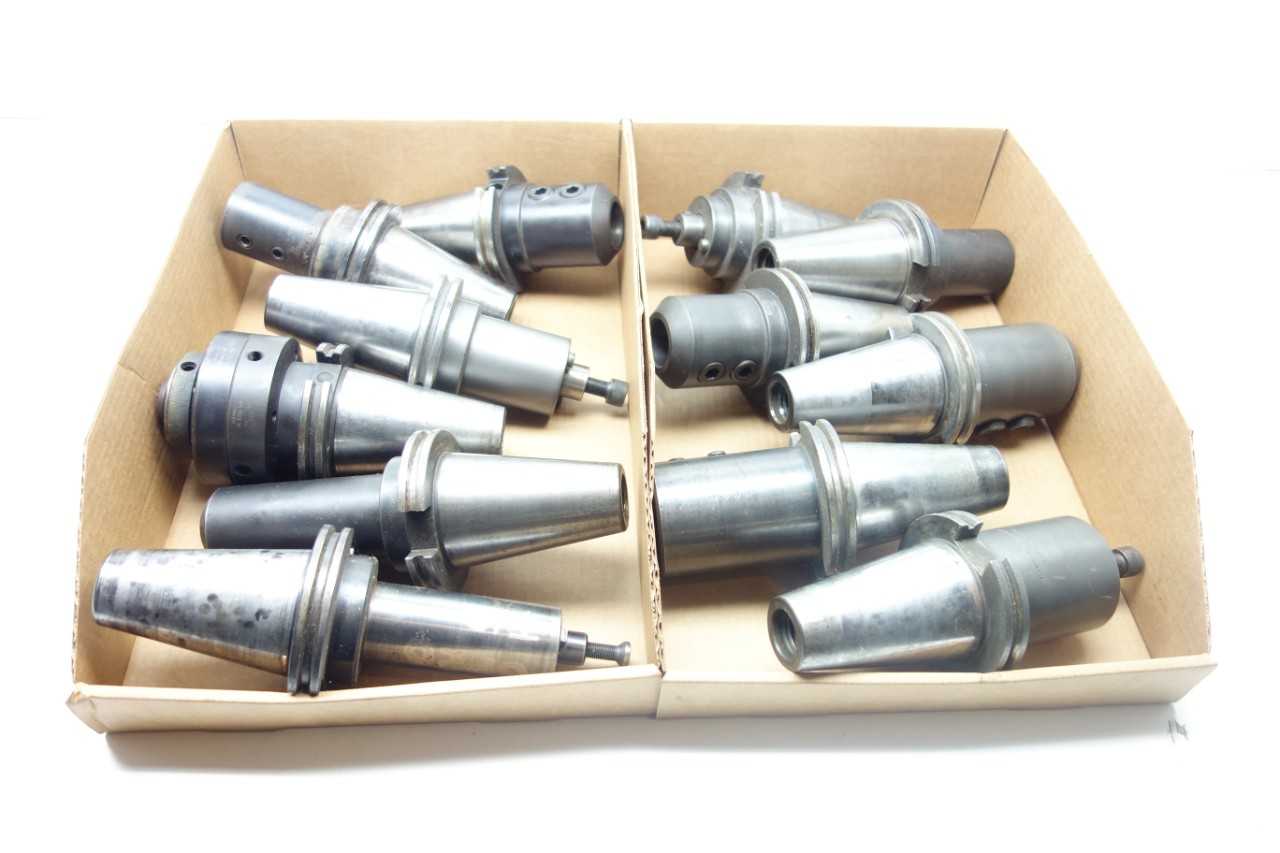 LOT OF ASSORTED CAT50 TOOL HOLDERS - VALENITE - MACHINING ACCESSORIES & TOOLING