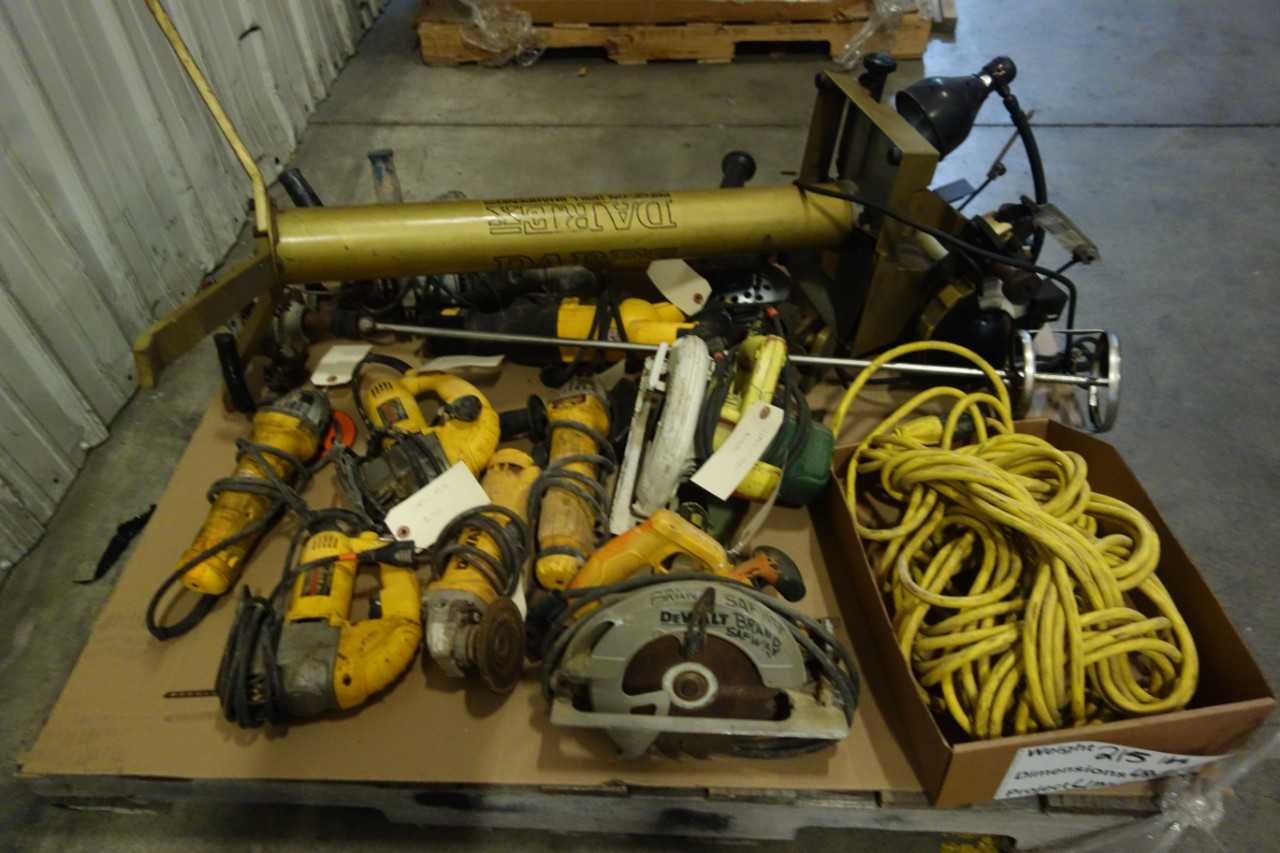 PALLET OF ELECTRIC HAND TOOLS - ELECTRIC POWER TOOLS