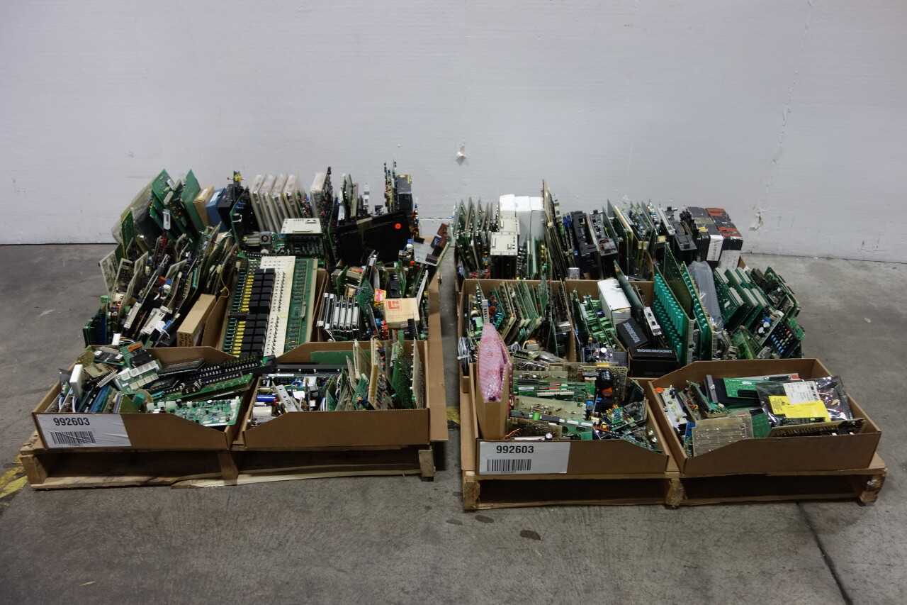 2 PALLETS OF ASSORTED PCB CIRCUIT BOARDS - AUTOMATION & CONTROLS
