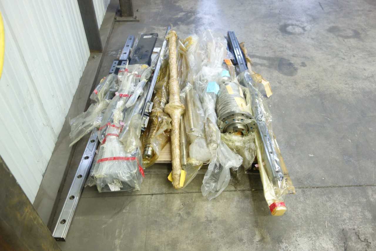PALLET OF ASSORTED LINEAR BEARINGS AND BALL SCREW ASSEMBLIES - BEARINGS