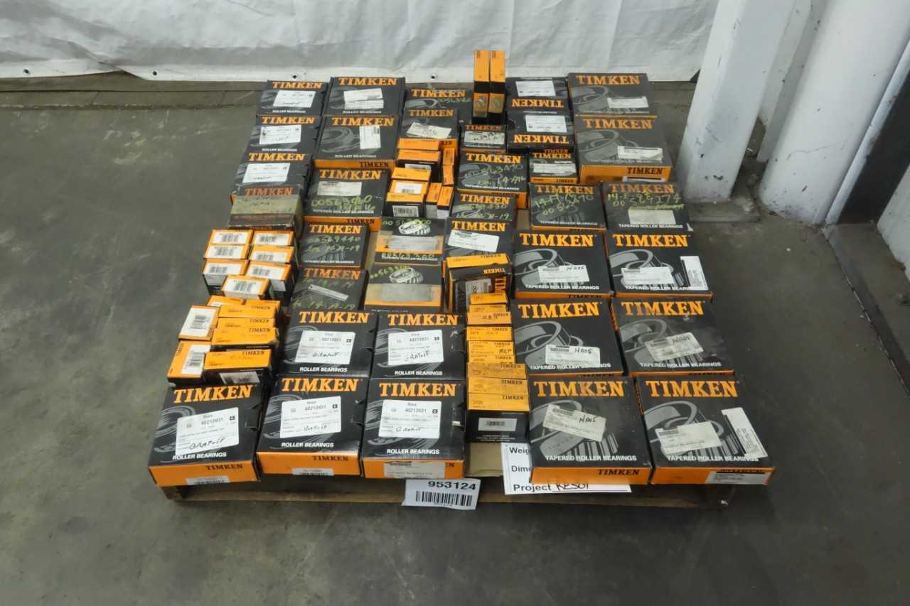 PALLET OF ASSORTED TIMKEN ROLLER BEARINGS - BEARINGS