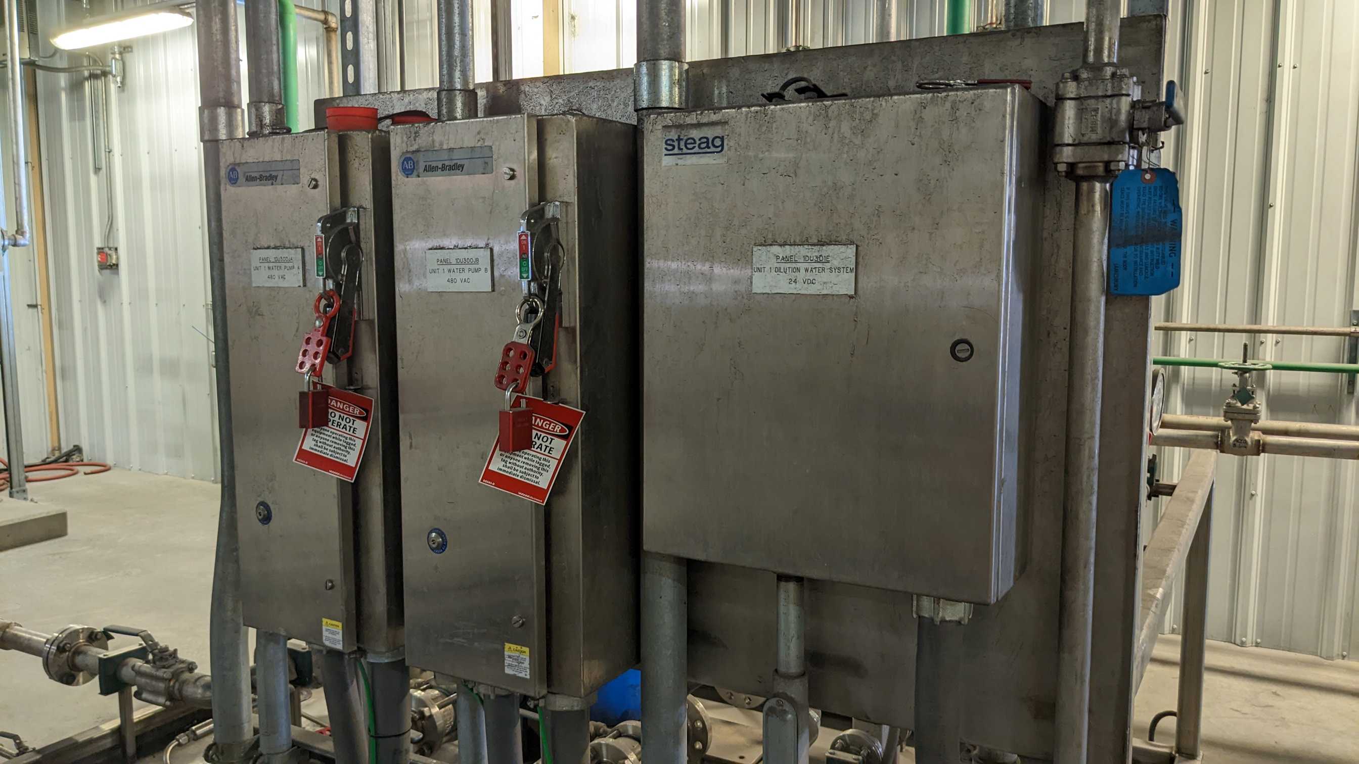 DILUTION WATER SYSTEM COMPONENTS - PROCESS EQUIPMENT
