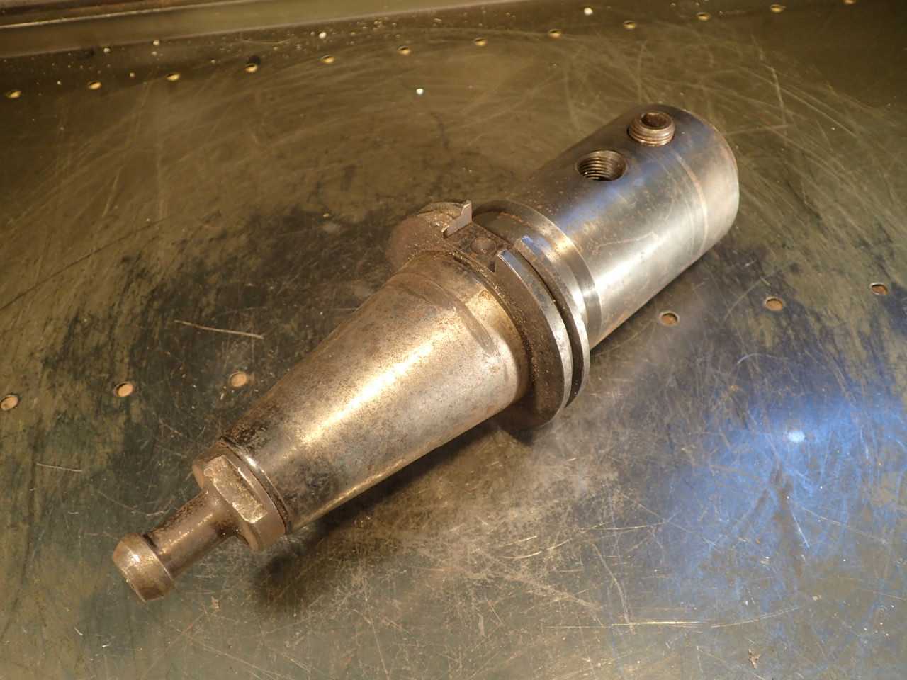 Balas 2" End Mill Tool Holder: 6" Projection, CAT-50 V-Flange Taper Shank - MACHINING ACCESSORIES & TOOLING