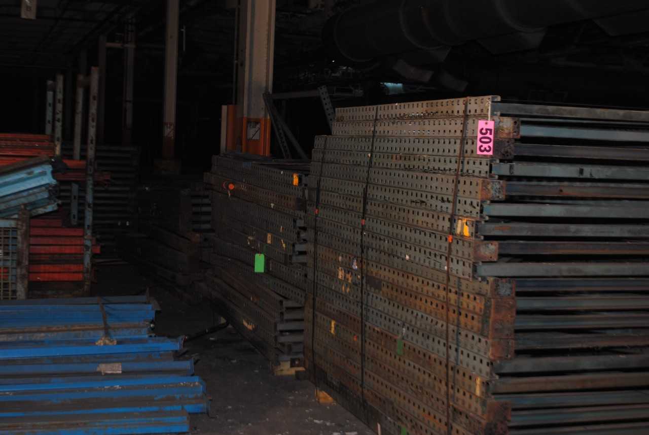 Pallet Racking, 130 End Racks, 120 Orange Rails, 170 Blue Rails - MISCELLANEOUS
