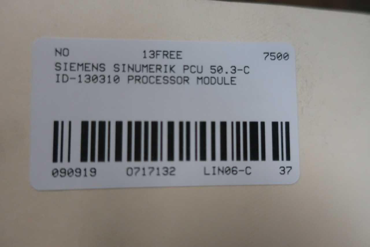 SIEMENS 6FC5210-0DF31-2AA0 PCU 50.3-C SINUMERIK CONTROL DEVICE 1.5GHZ OTHER PLC AND DCS MODULE - AUTOMATION & CONTROLS