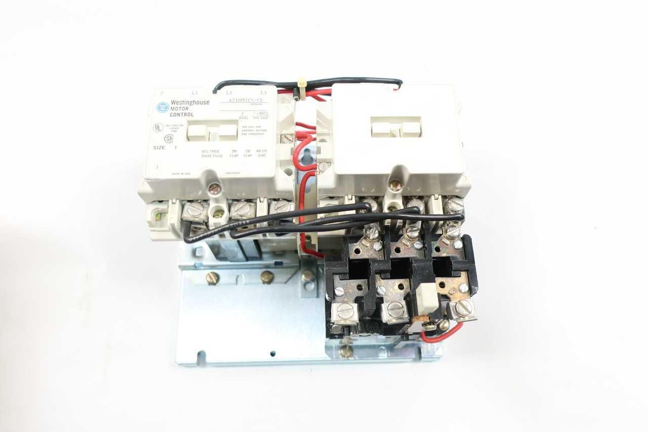 WESTINGHOUSE A210M1CA-CD SIZE 1 REVERSING STARTER 120V-AC 10HP - MOTOR STARTERS