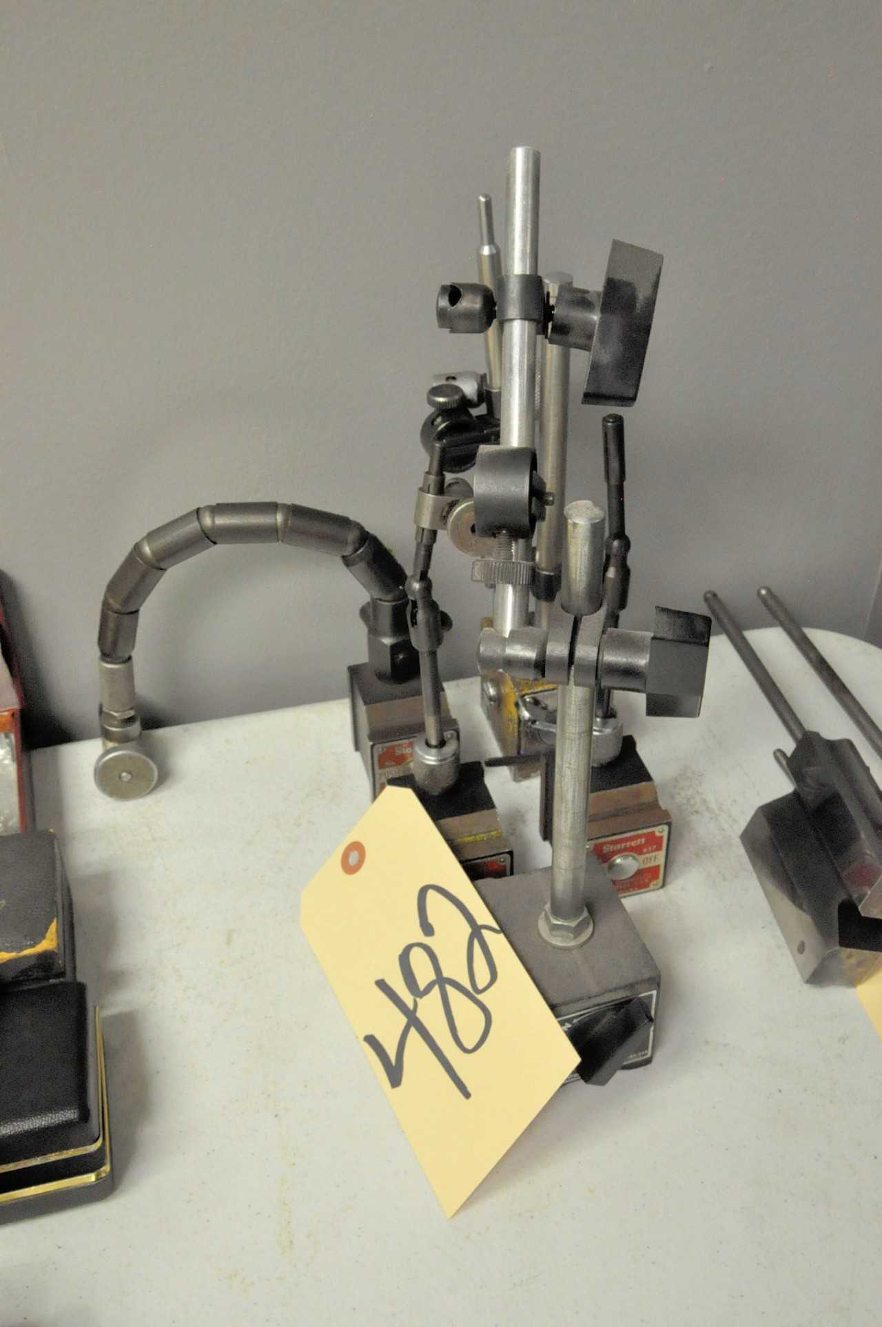 Lot-(5) Magnetic Base Indicator Stands - MACHINING ACCESSORIES & TOOLING
