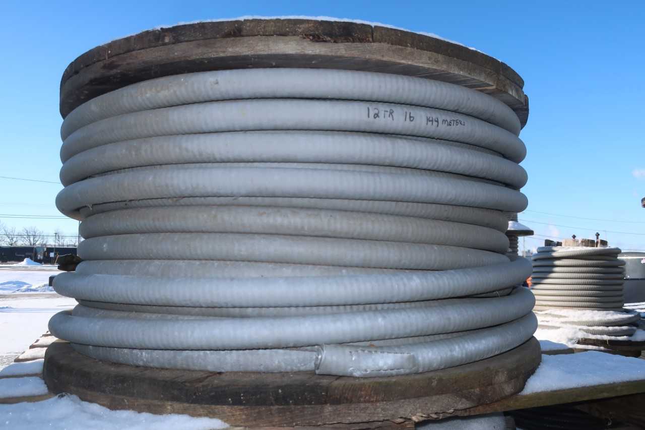 3 SPOOLS OF ASSORTED INSULATED CABLE-WIRE - ELECTRICAL COMPONENTS