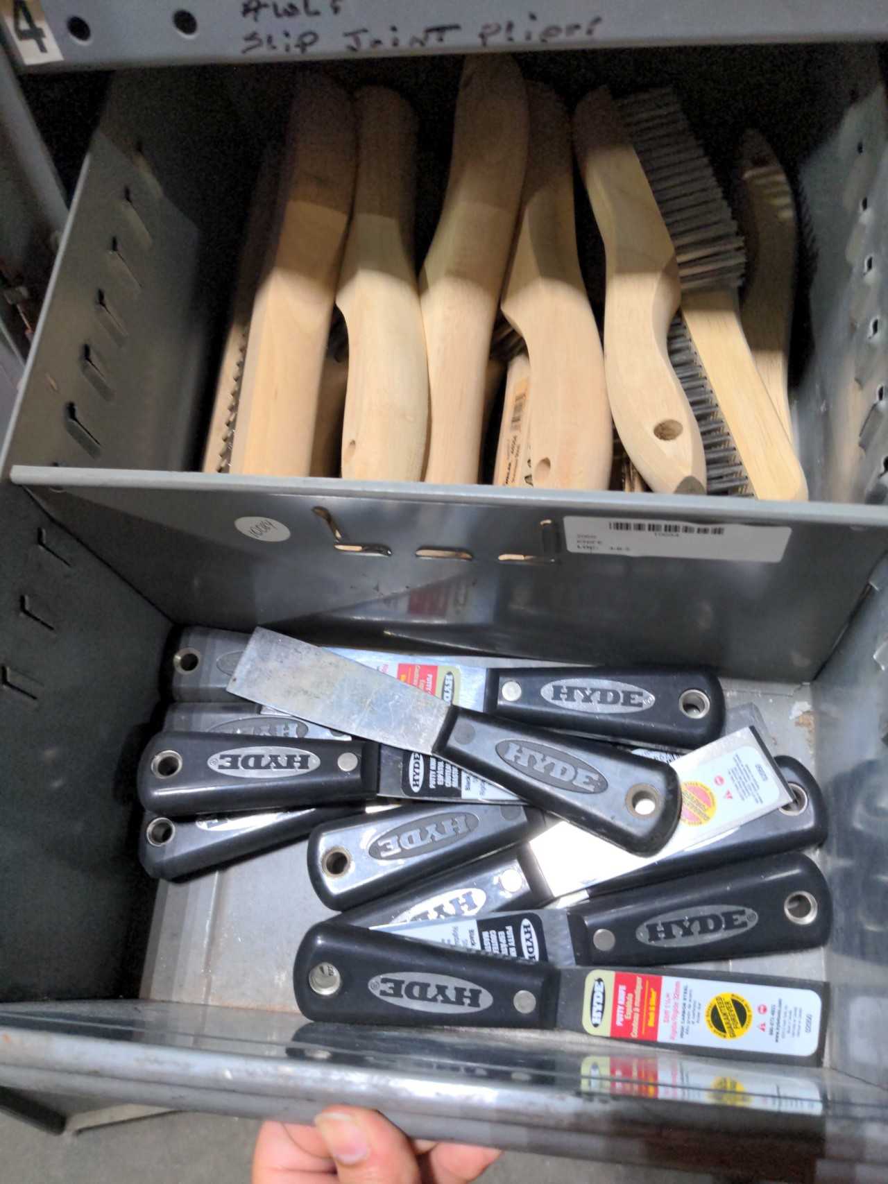STORAGE CABINET WITH HAND TOOLS - MISCELLANEOUS