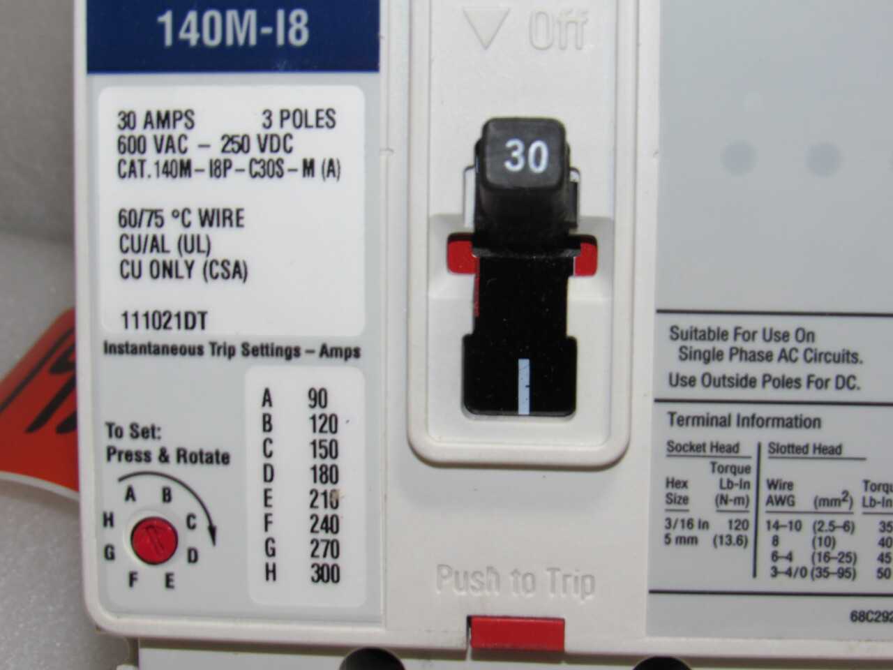 Allen Bradley Breakers - CIRCUIT BREAKERS