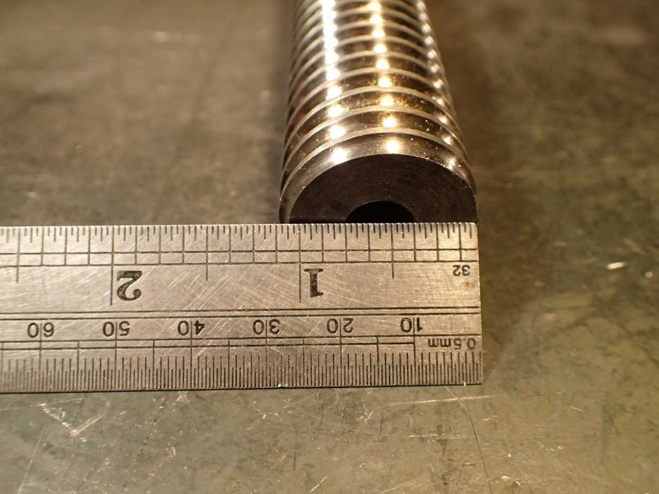 Barnes Industries Ball Screw: 5mm Pitch, 150mm Travel, 25mm x 1.5 End Thread USA - MACHINING ACCESSORIES & TOOLING