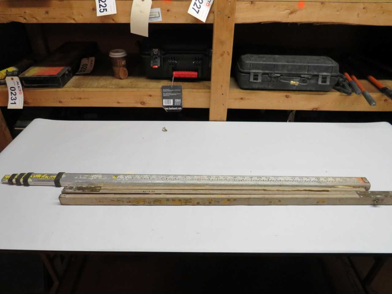 LOT OF 2 CST BERGER MEASURING STICKS - ELECTRIC POWER TOOLS