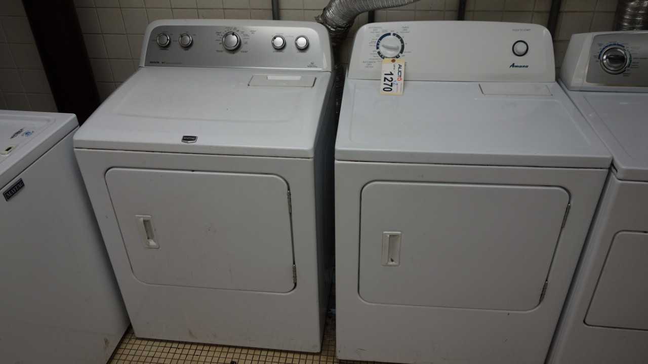 LOT OF 2 MAYTAG  AND AMANA CLOTHES DRYERS - ELECTRIC POWER TOOLS