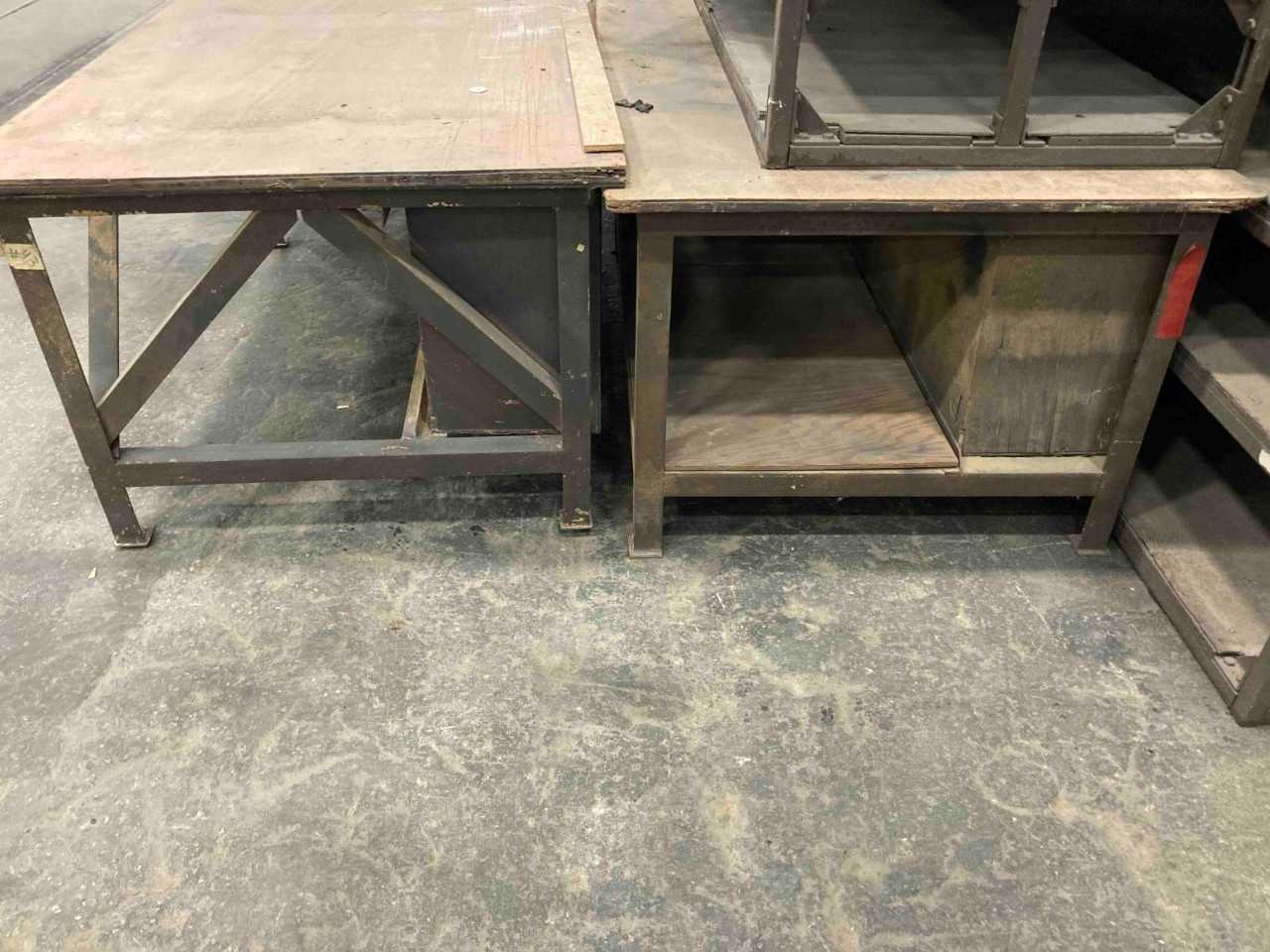 2 heavy duty metal frame benches - MISCELLANEOUS
