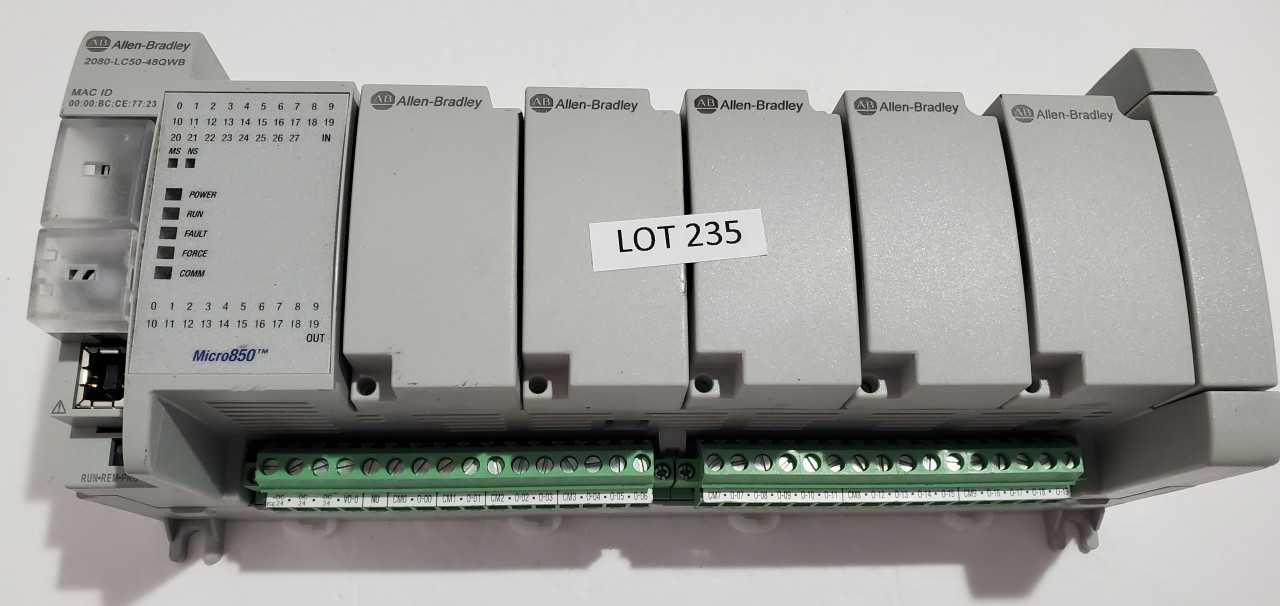 Allen Bradley Micro 850  2080-LC50-48QWB PLC - AUTOMATION & CONTROLS