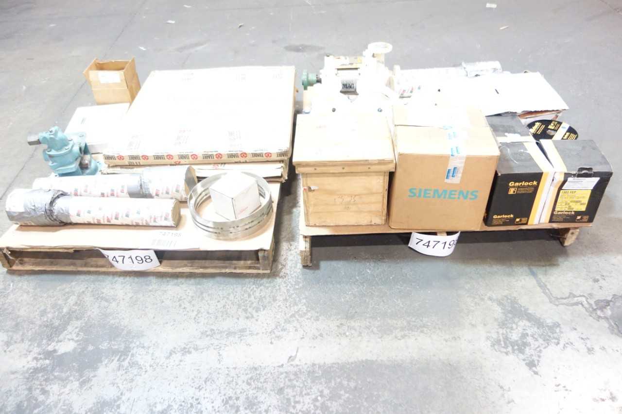 2 PALLETS OF ASSORTED PUMPS, PUMP REPLACEMENT PARTS, PARTS & ACCESSORIES- NORTON, ANSIMAG, ALFA LAVAL - PUMPS