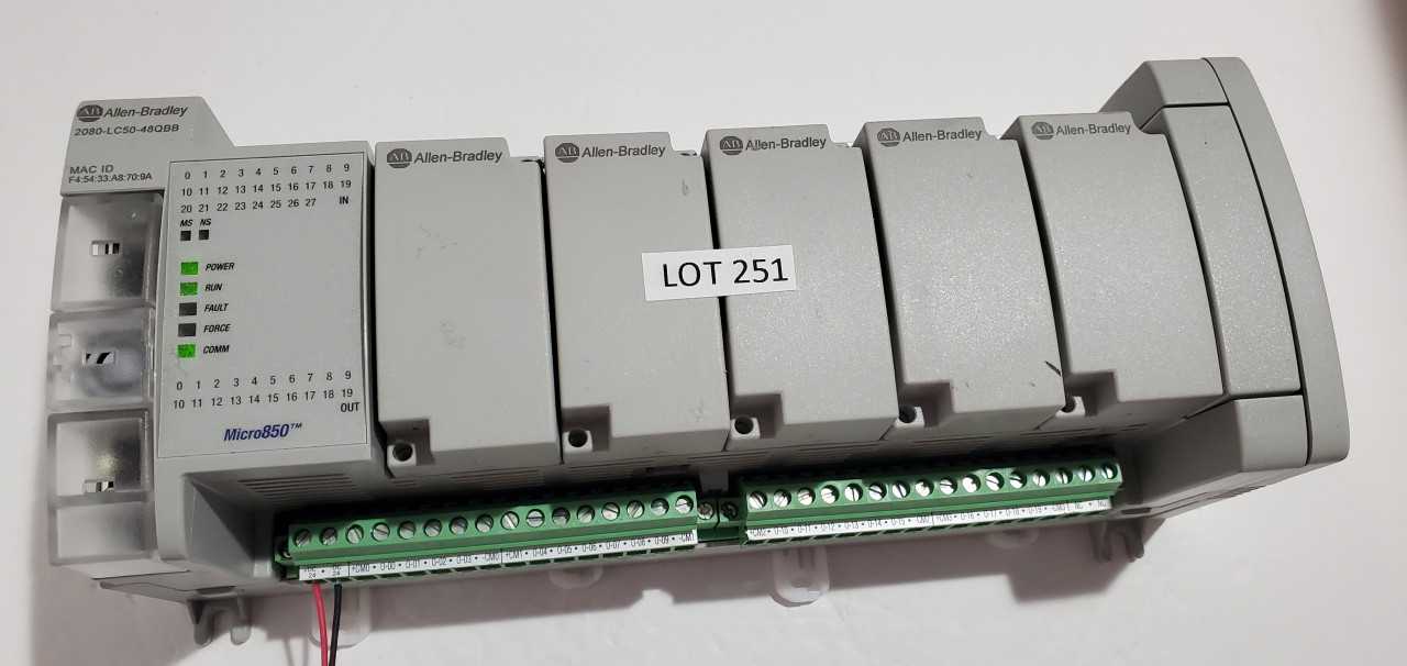 Allen Bradley Micro 850 2080-LC50-48QBB PLC - AUTOMATION & CONTROLS Allen Bradley Micro 850 2080-LC50-48QBB PLC - AUTOMATION & CONTROLS
