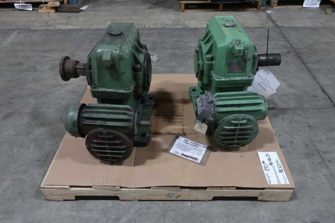 LOT OF 2 LINKBELT DWB800-62 X 75:1 SPEED REDUCERS - GEAR REDUCERS