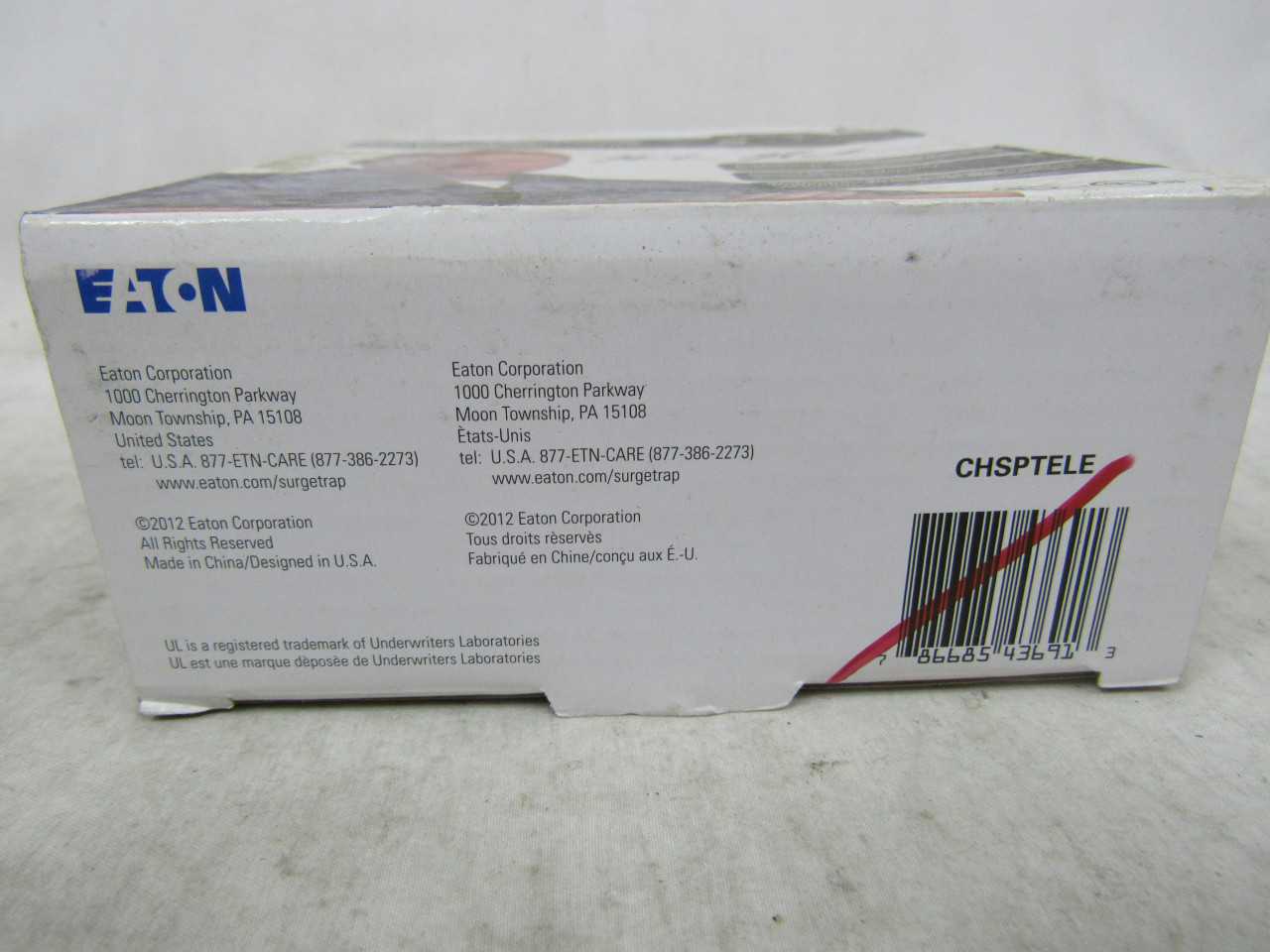 Quantity of 5 New Surplus Eaton CHSPTELE SPD In-Line Telephone Protection 120V 1Ph - ELECTRICAL COMPONENTS