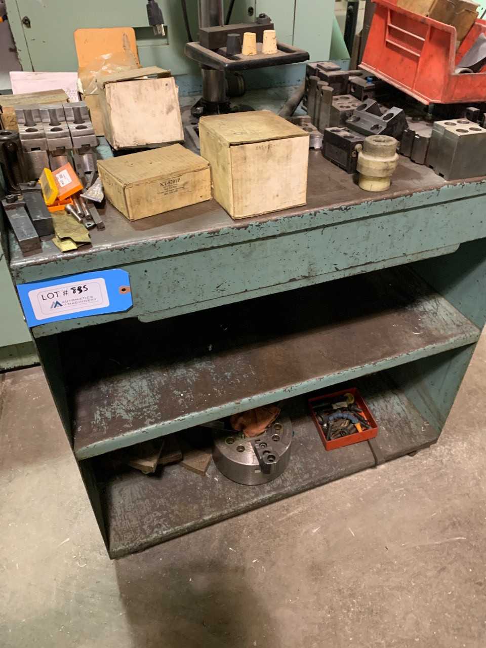 6" 3 Jaw Chuck w/ Shelve and all Contents - ELECTRIC POWER TOOLS