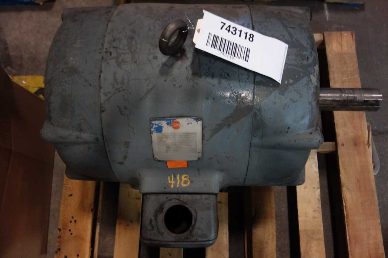 LOT OF 1 LOUIS ALLIS 444U 100HP 1775RPM 2-7/8IN 440V-AC AC MOTOR - ELECTRIC MOTORS